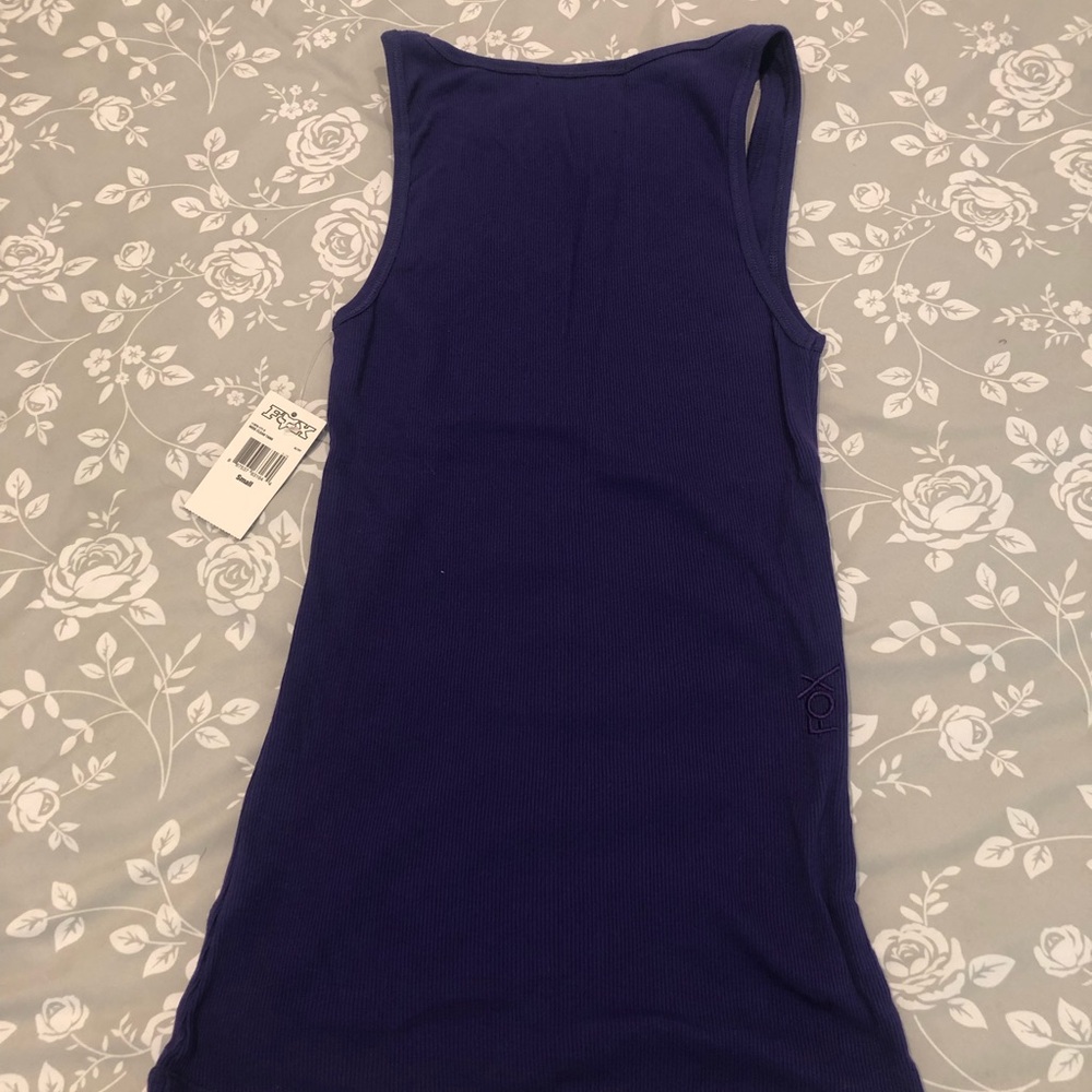 NWT Fox Racing Miss Clean Purple Ribbed Tank Small - Picture 6 of 7
